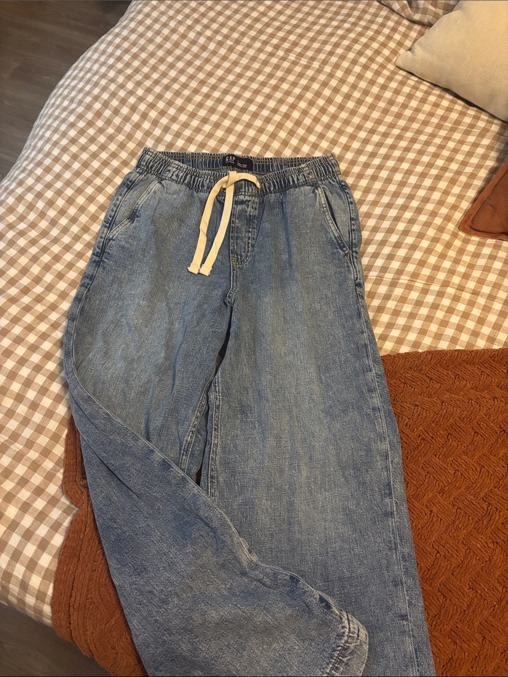GAP  Light Blue Relaxed Drawstring Jeans